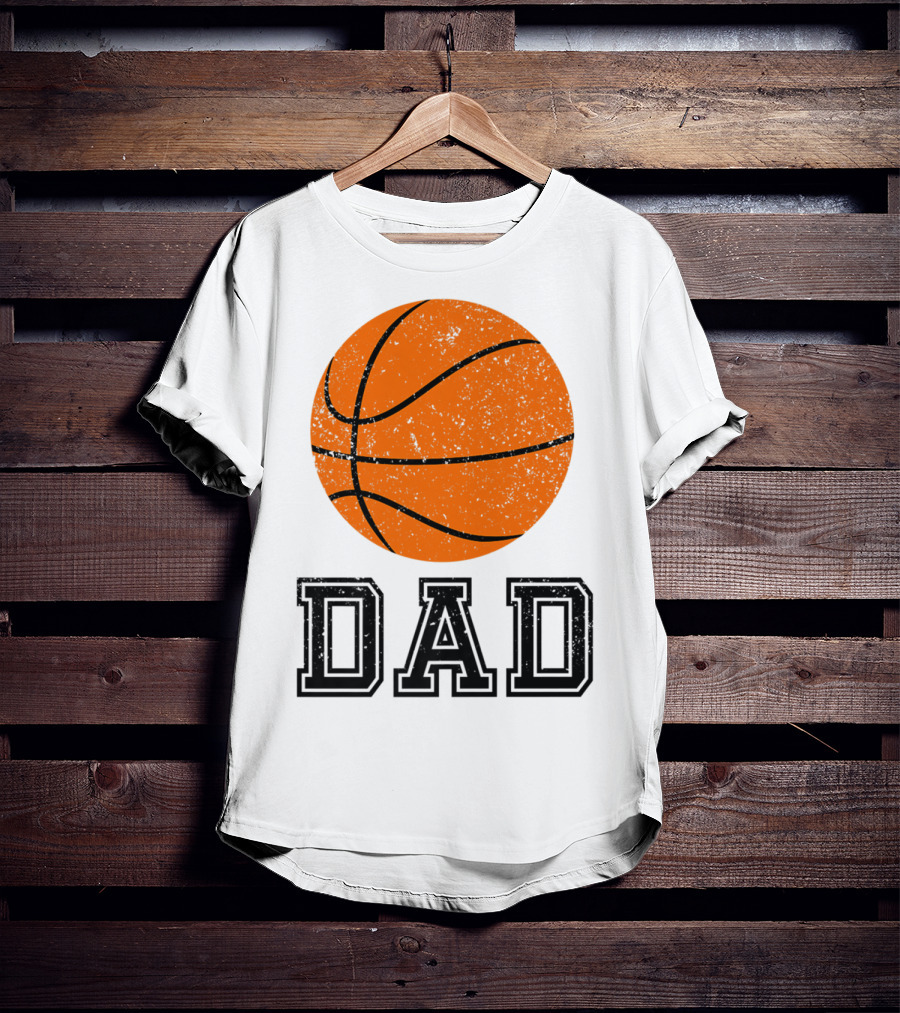 Basketball Dad Vintage Ball T-Shirt
