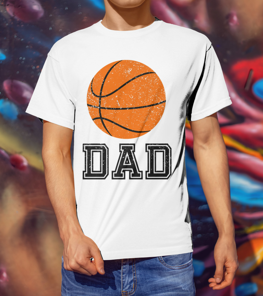 Basketball Dad Vintage Ball T-Shirt