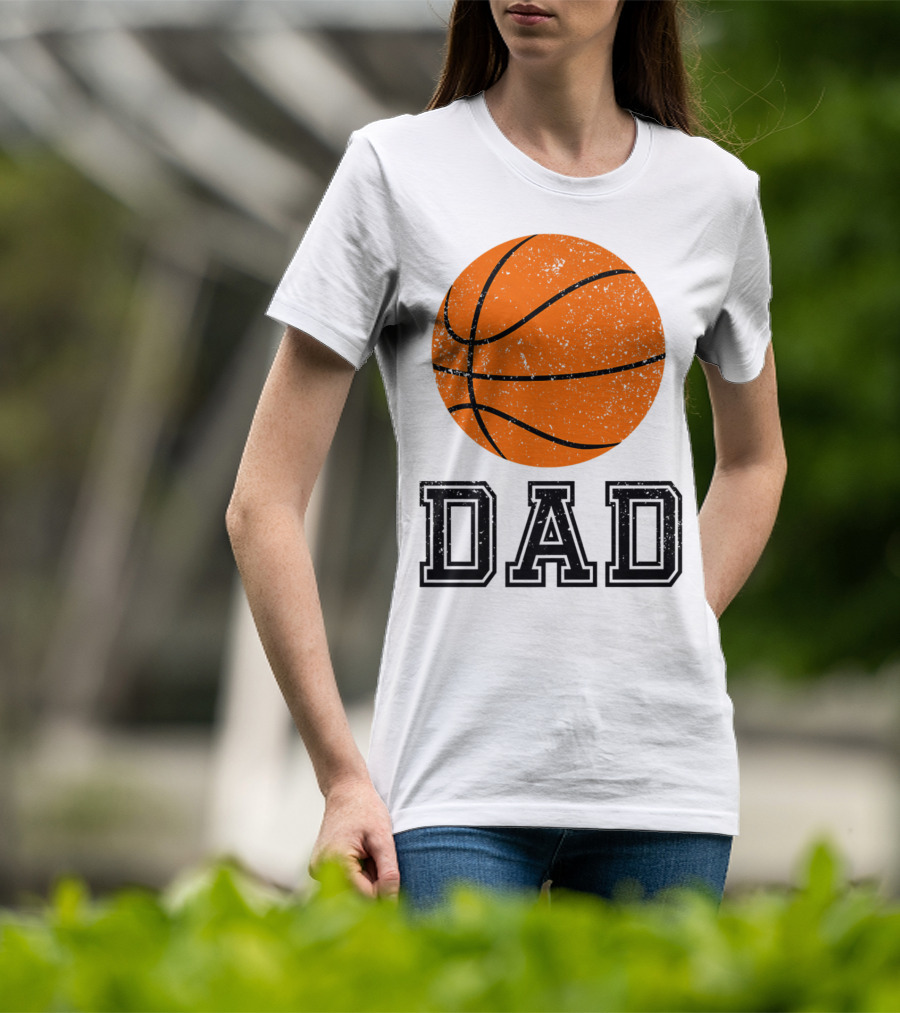 Basketball Dad Vintage Ball T-Shirt