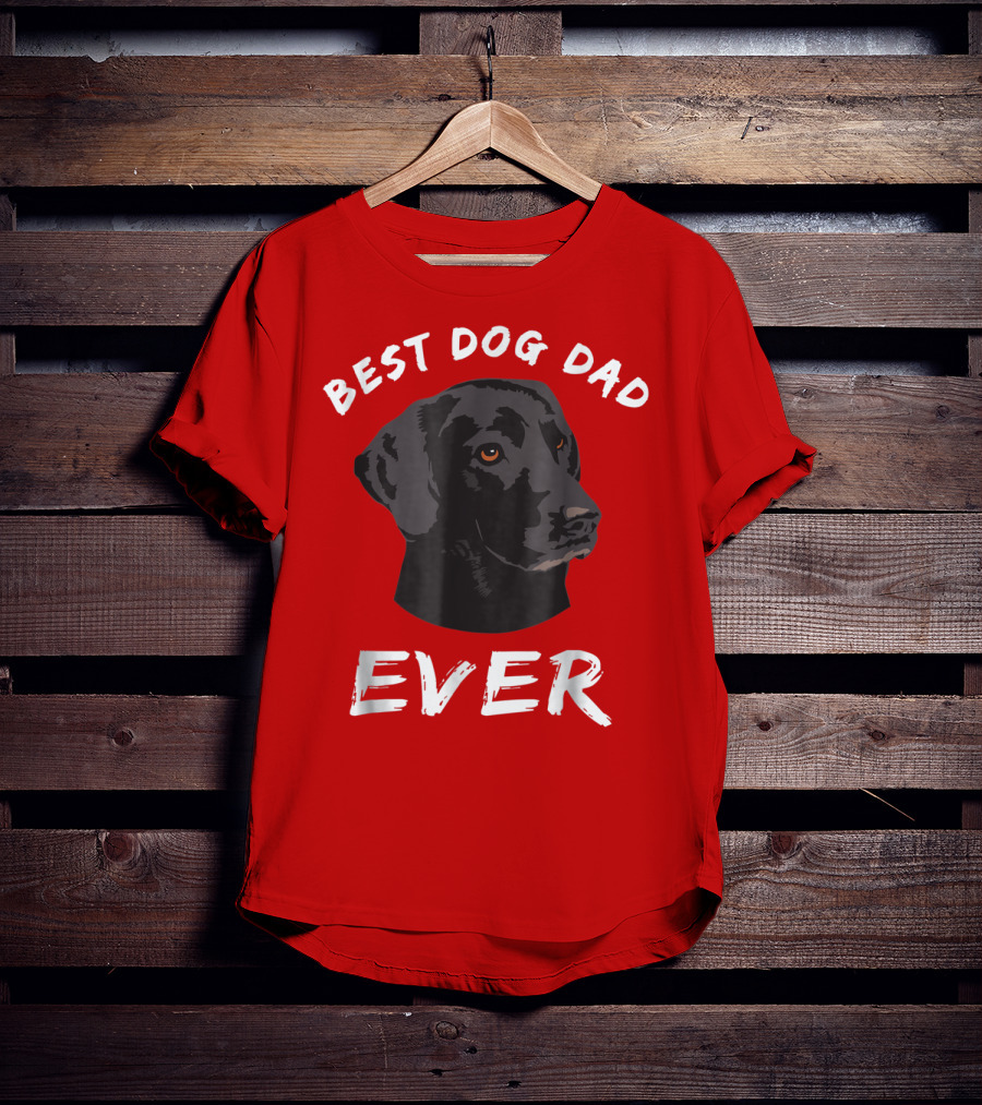 Best Dog Dad Ever Black Lab Retriever T-Shirt