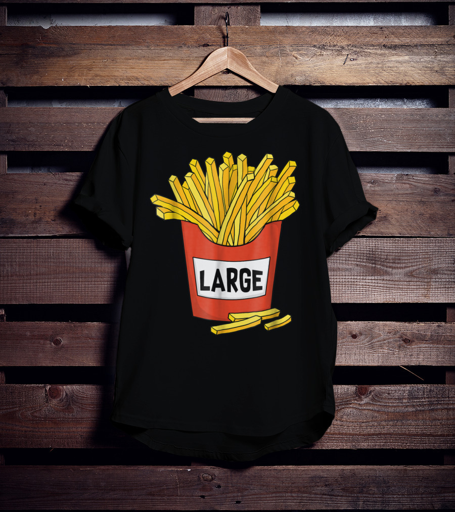 Large Golden French Fries Dad Coolest Big Collection T-Shirt