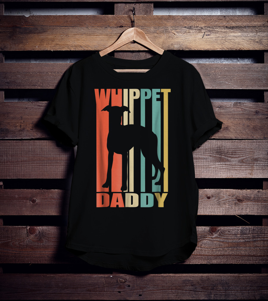 Whippet Daddy Vintage Love Dog56 T-Shirt