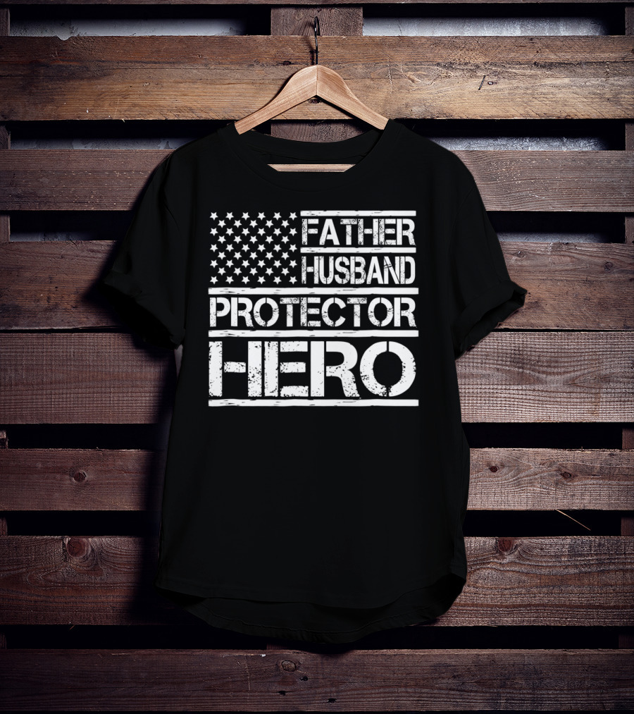Father Husband Protector Hero Dad96 Birthday Day T-Shirt