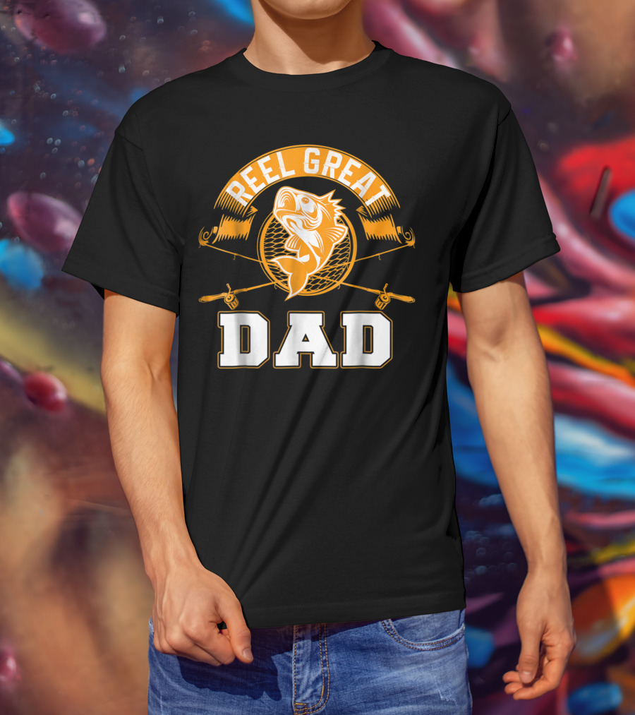 Reel Great Dad Father's Day Fishing Humor Family T-Shirt