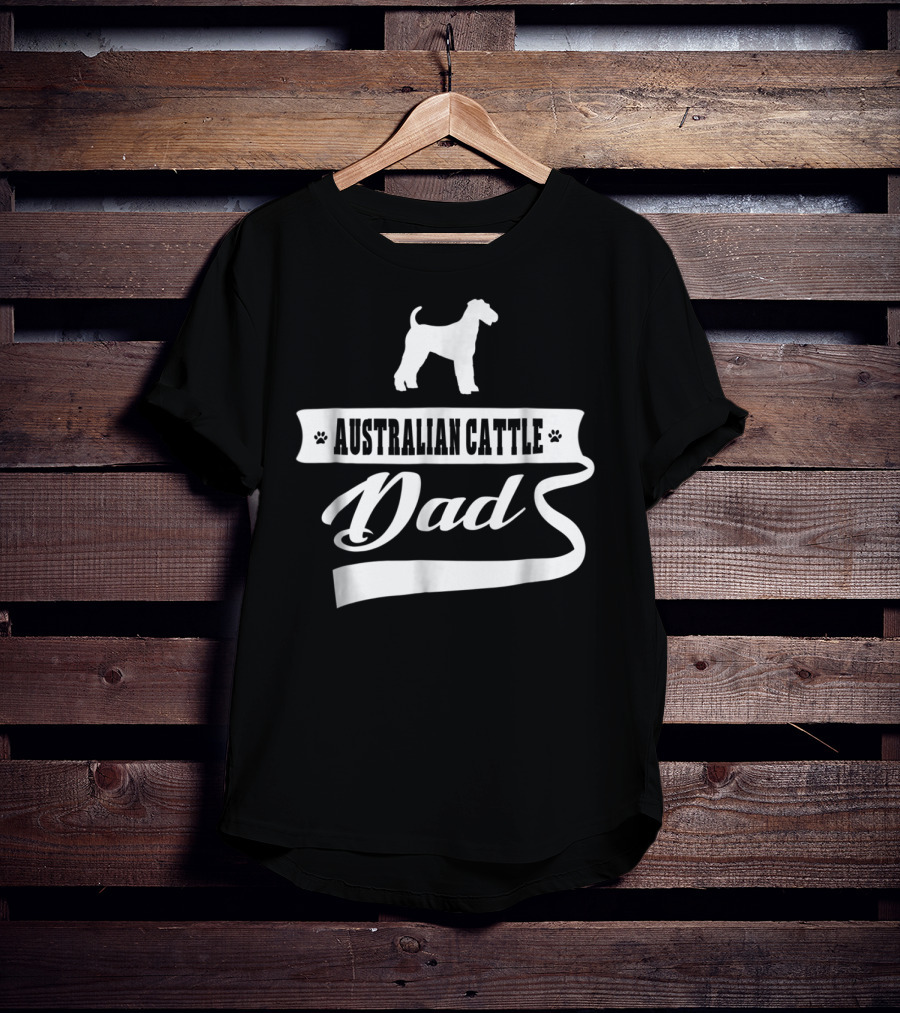Australian Cattle Dad Dog Mens Animal Dogs T-Shirt