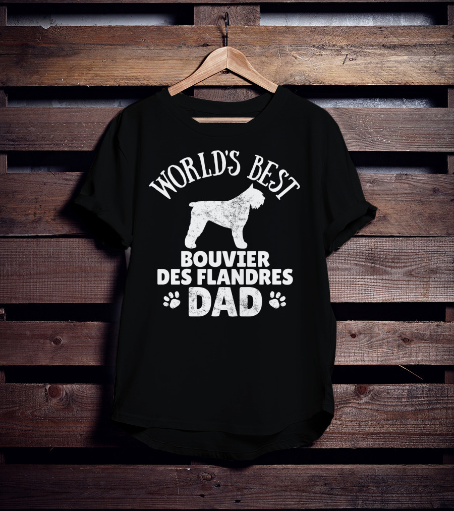 World's Best Bouvier Des Flandres Dad T-Shirt