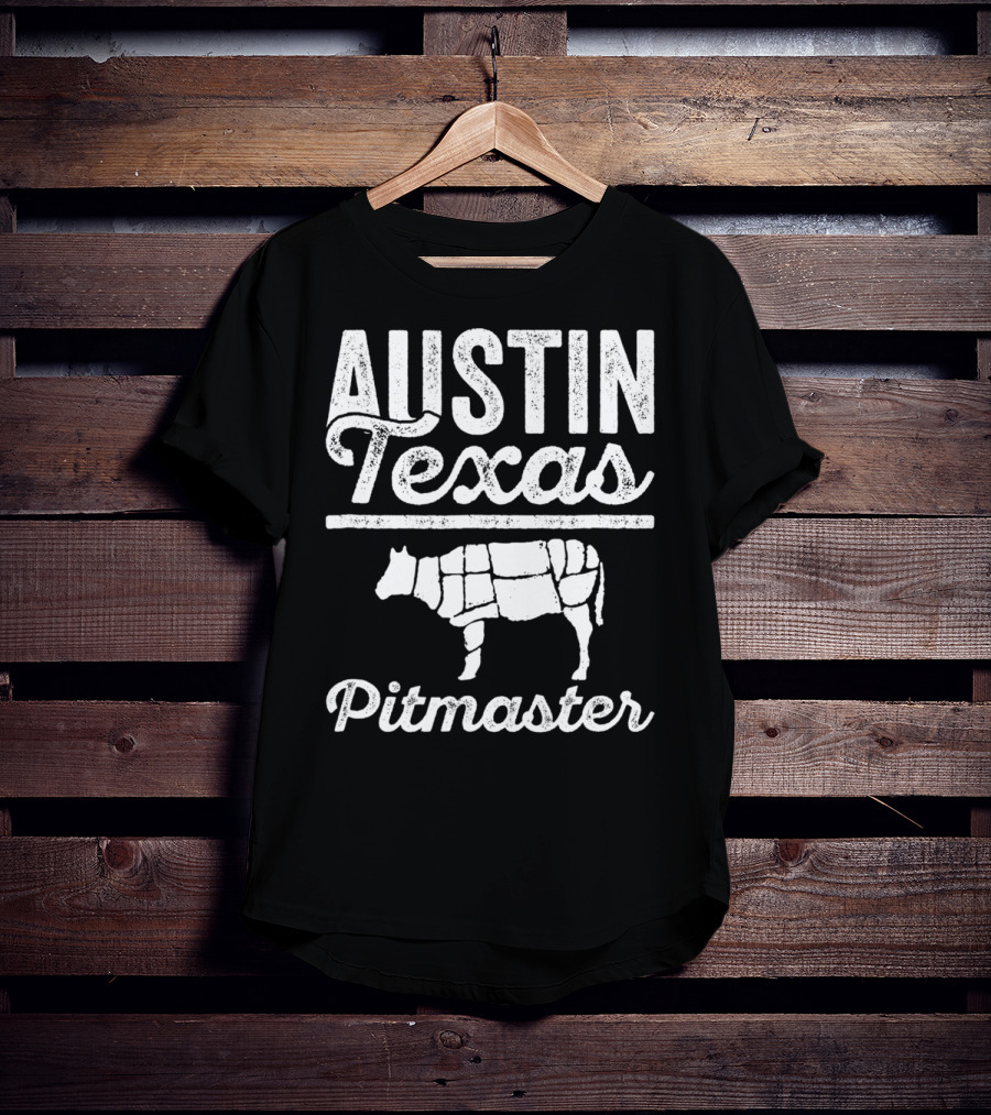 Austin Texas Pitmaster BBQ Dad For 82 T-Shirt