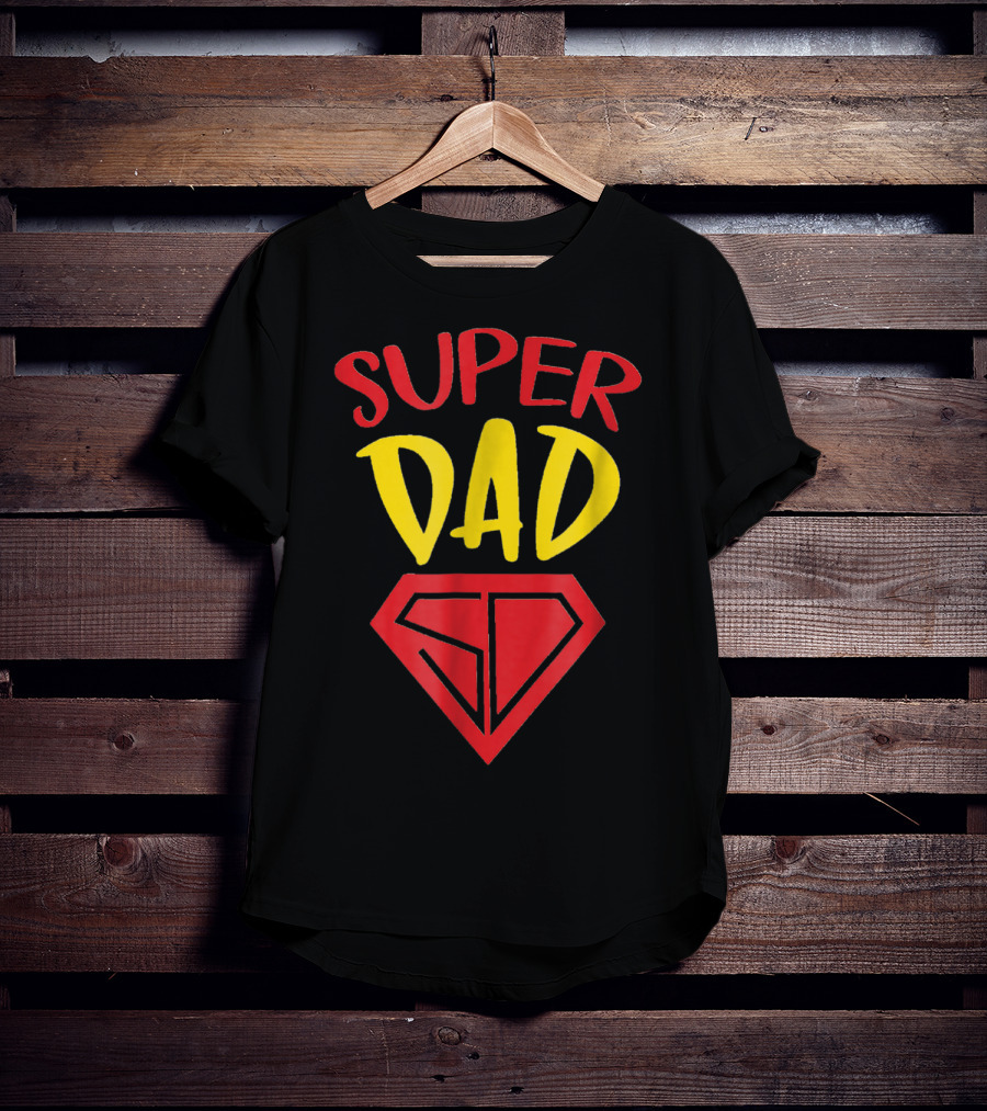 Fathers Day Super Dad SD Symbol A Dads Life Matters T-Shirt