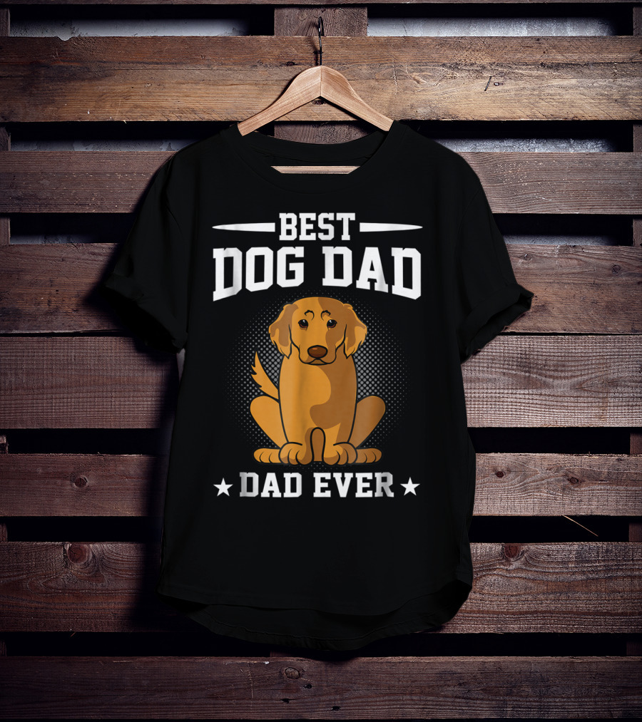 Best Dog Dad Ever Golden Retriever T-Shirt