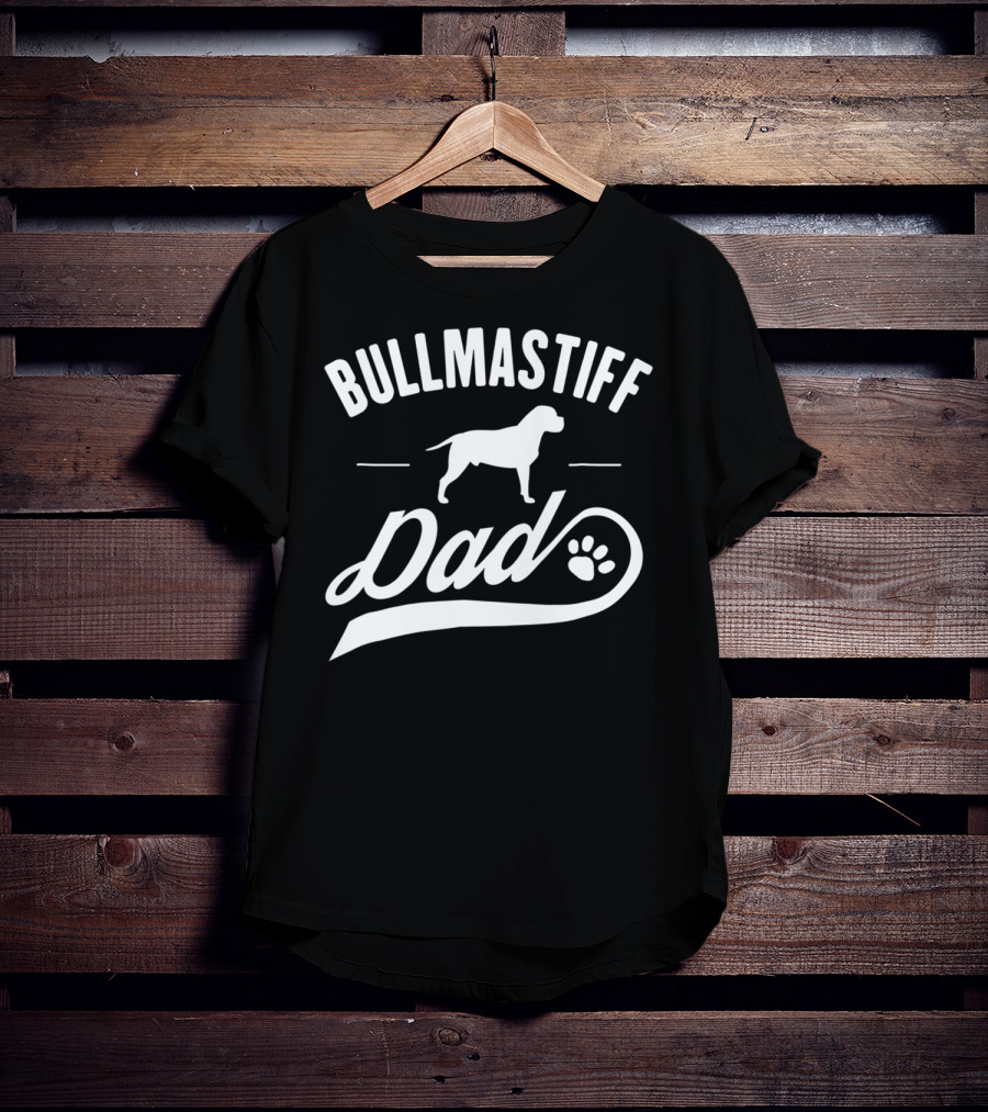 Bullmastiff Dog Dad Owner Lover T-Shirt