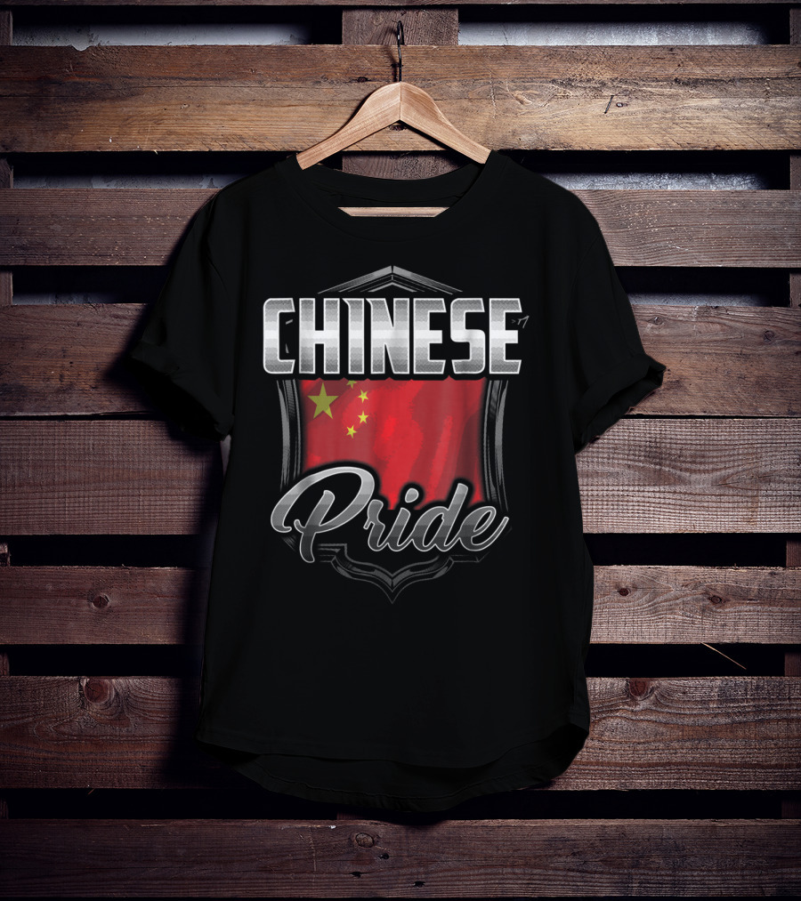 Chinese Pride Dad Family Heritage Roots Flag T-Shirt