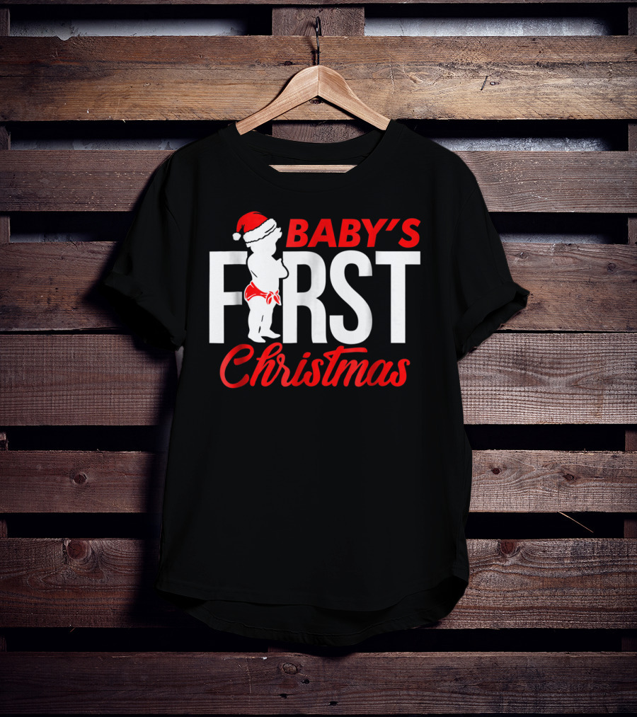 Baby's First Christmas Sister Family Grandma T-Shirt