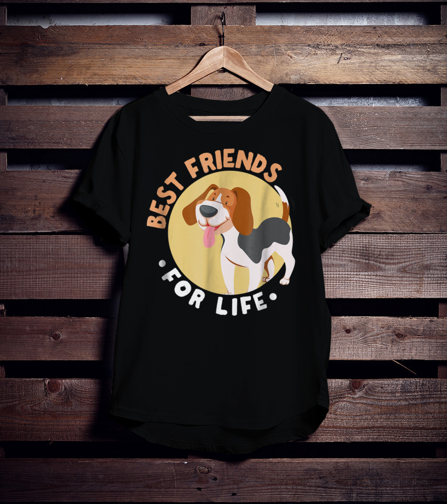 Best Friends For Life Beagle Dad Funny T-Shirt