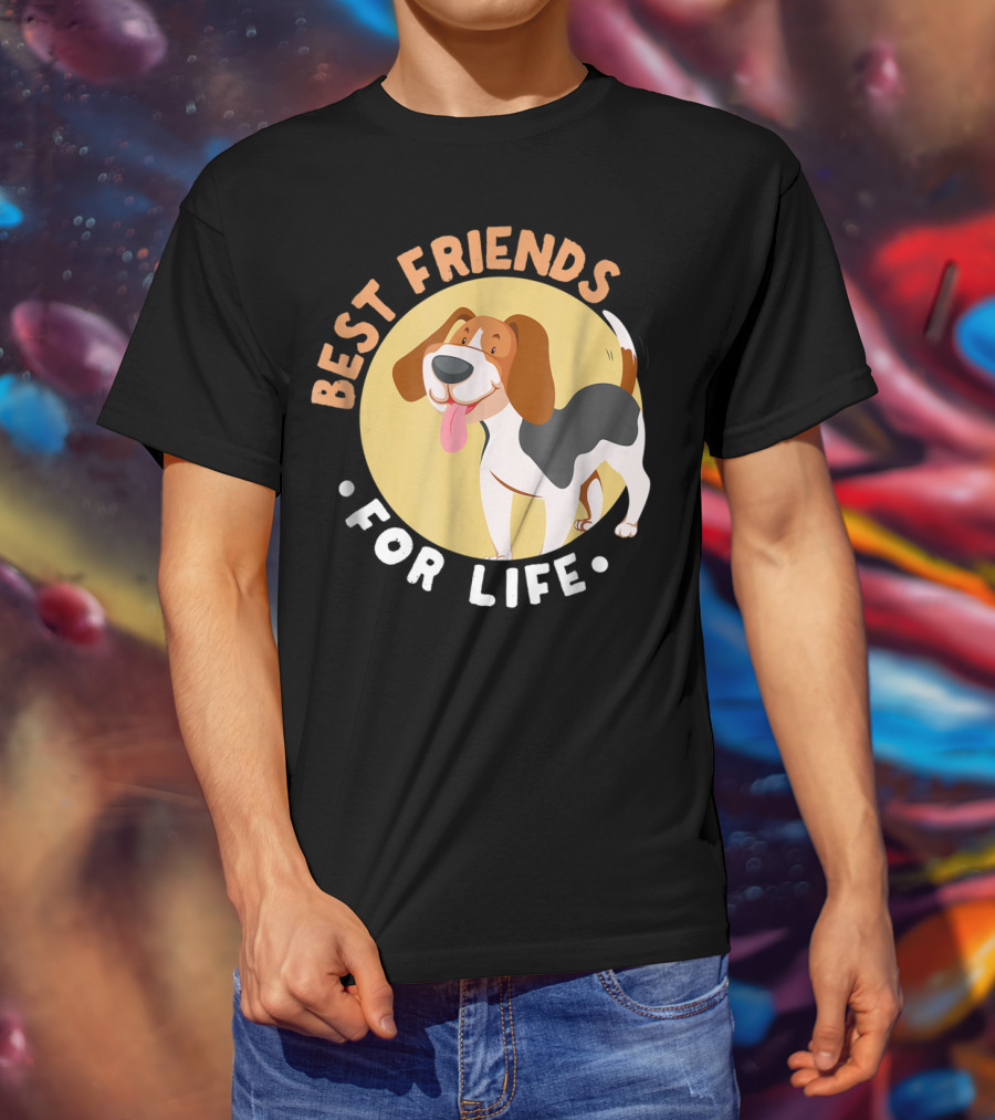 Best Friends For Life Beagle Dad Funny T-Shirt