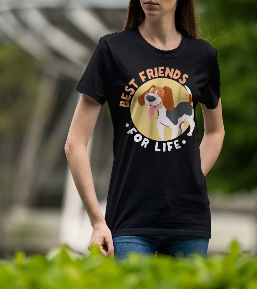 Best Friends For Life Beagle Dad Funny T-Shirt