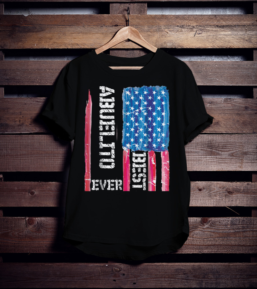 Best Abuelito Ever Distressed American Flag T-Shirt
