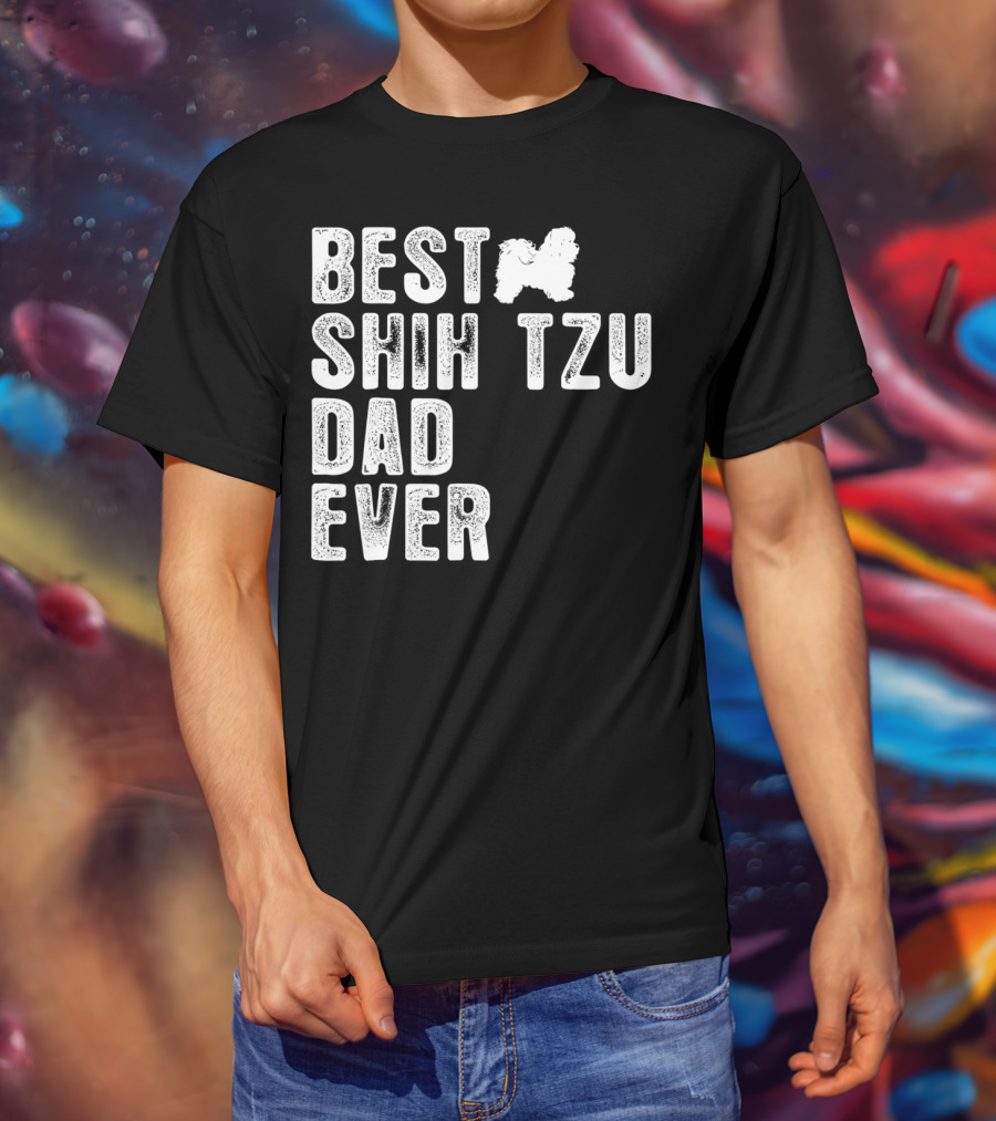 Best Shih Tzu Dad Ever T-Shirt