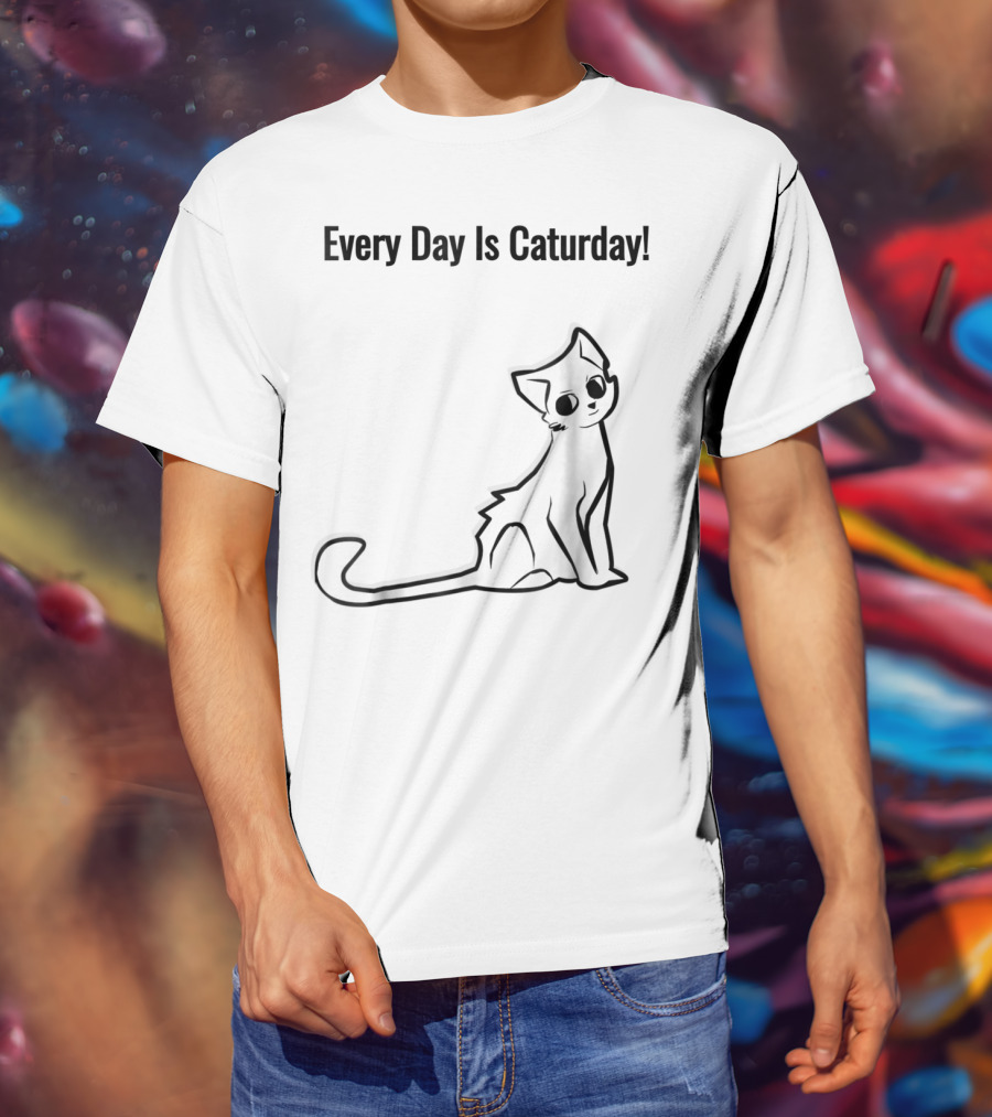 Every Day Is Caturday Cat Lover Cat Mom Dad T-Shirt