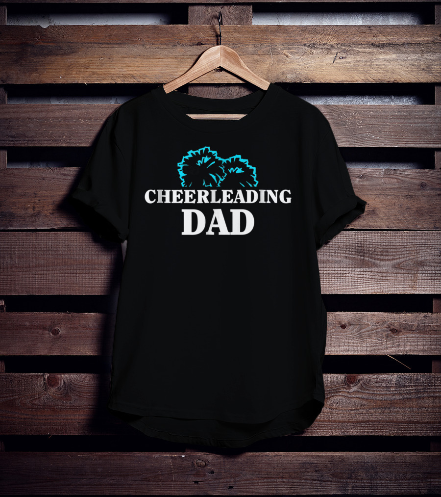 Cheerleading Dad Pom Pom Enthusiast T-Shirt