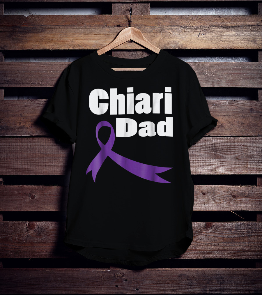 Chiari Malformation Dad Awareness Purple T-Shirt
