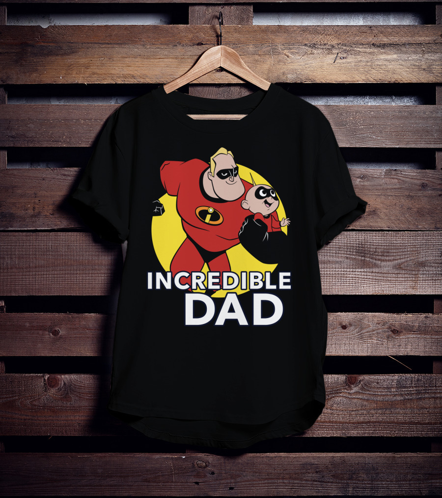 Disney Pixar Incredibles 2 Incredible Dad Jack Jack And Dad T-Shirt