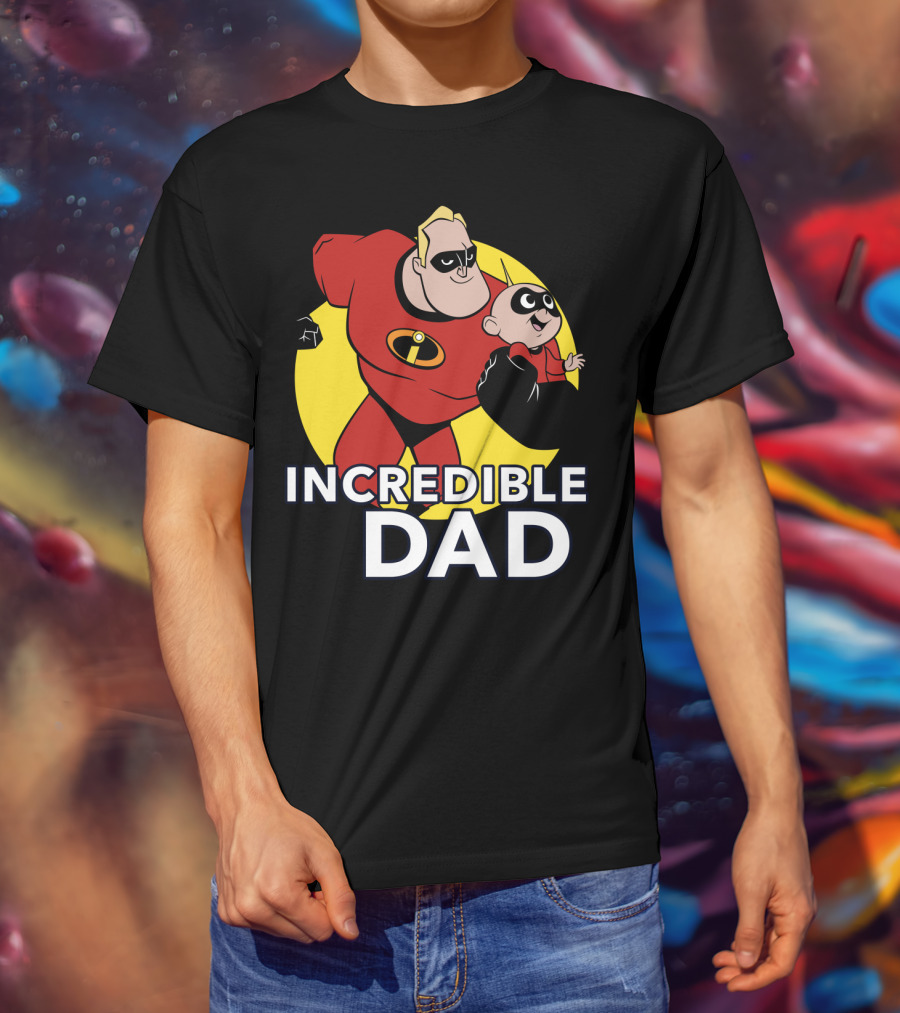 Disney Pixar Incredibles 2 Incredible Dad Jack Jack And Dad T-Shirt