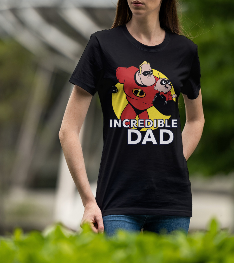 Disney Pixar Incredibles 2 Incredible Dad Jack Jack And Dad T-Shirt
