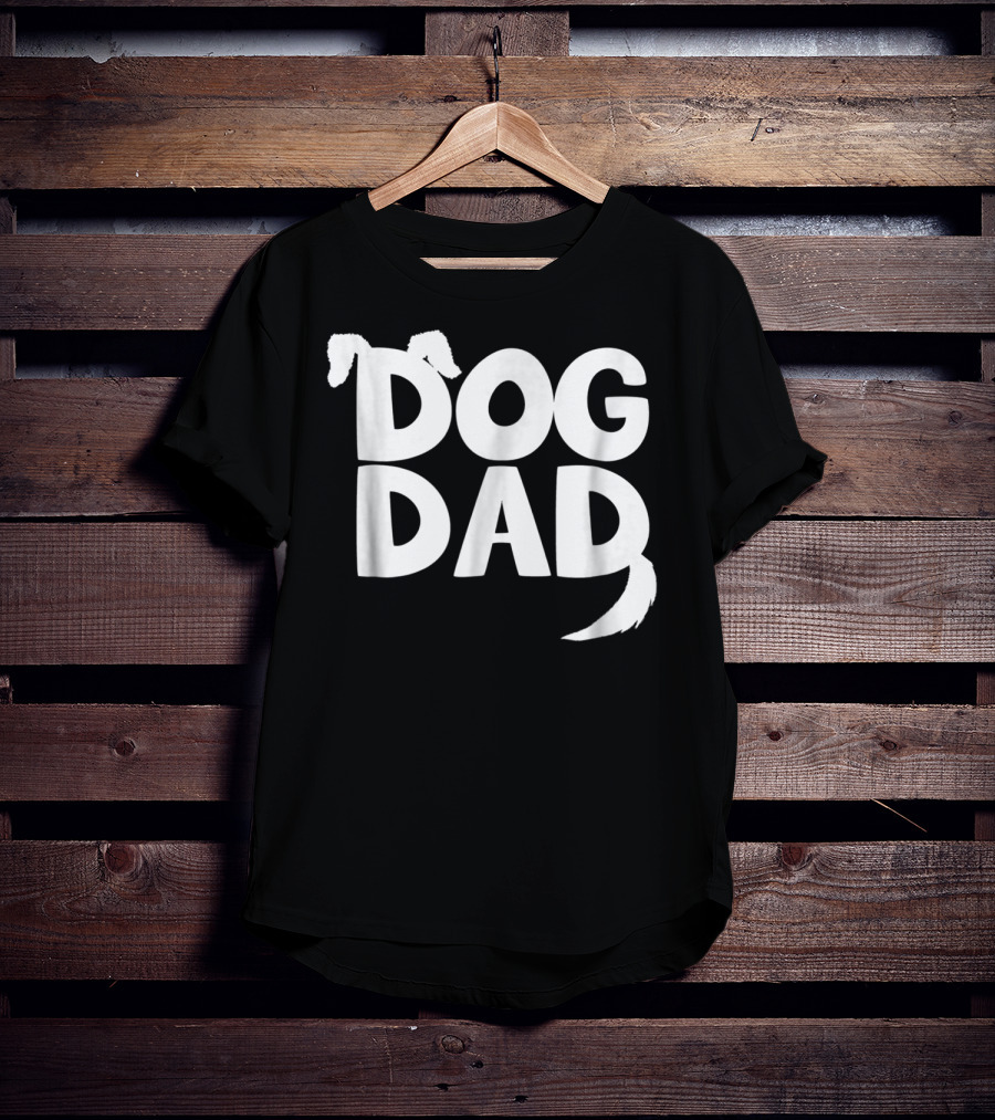 Dog Dad Fun Dog Ears Tail T-Shirt
