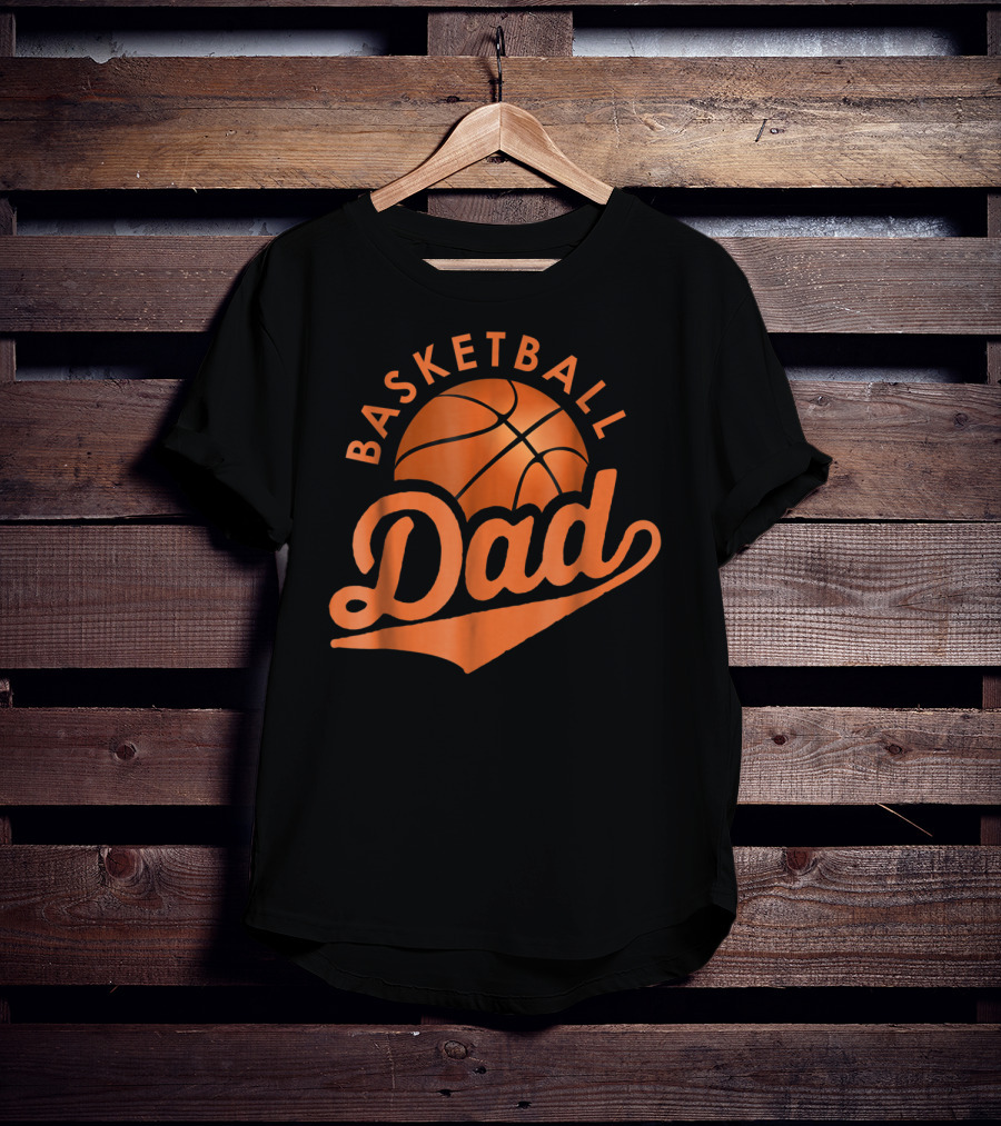 Basketball Dad Funny Father Bball Men46 Sports T-Shirt