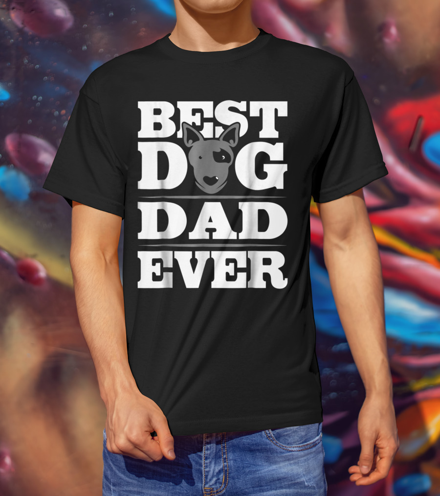 Best Dog Dad Ever Dog Lover Puppy Parent Dog Rescue Dad T-Shirt