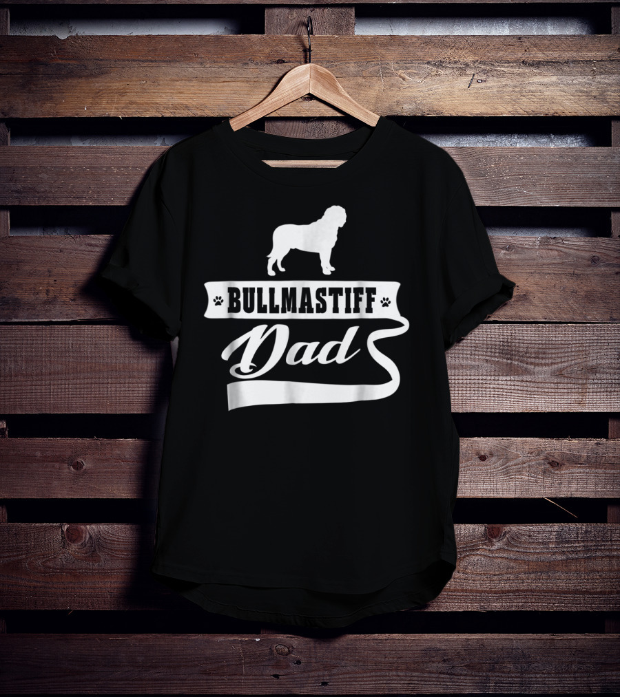Bullmastiff Dad Dog Mens Animal Dogs T-Shirt