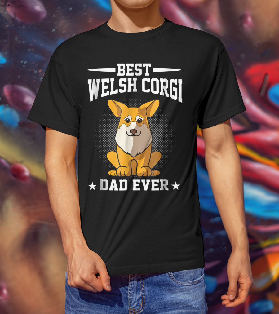 Best Welsh Corgi Dad Ever T-Shirt