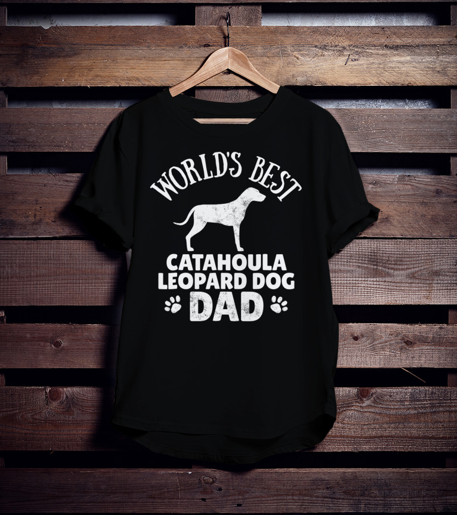 World's Best Catahoula Leopard Dog Dad T-Shirt