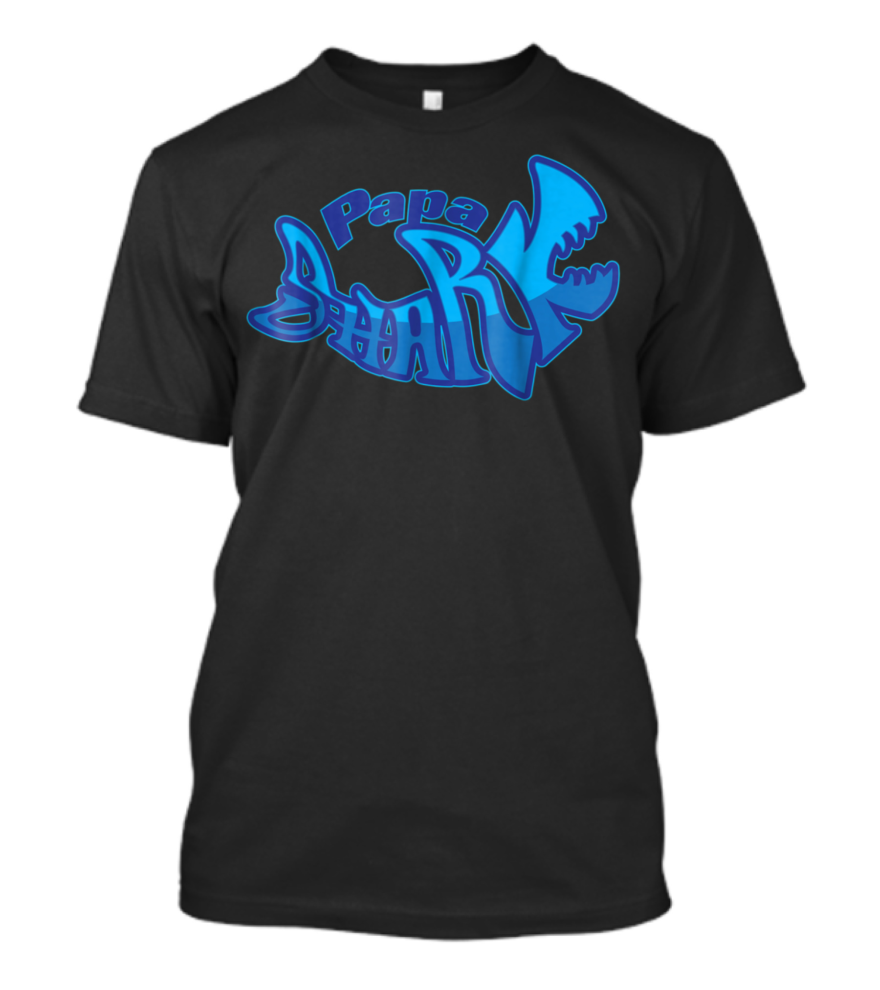 Papa Shark Cute Stylist Dad Fathers Husband91 T-Shirt