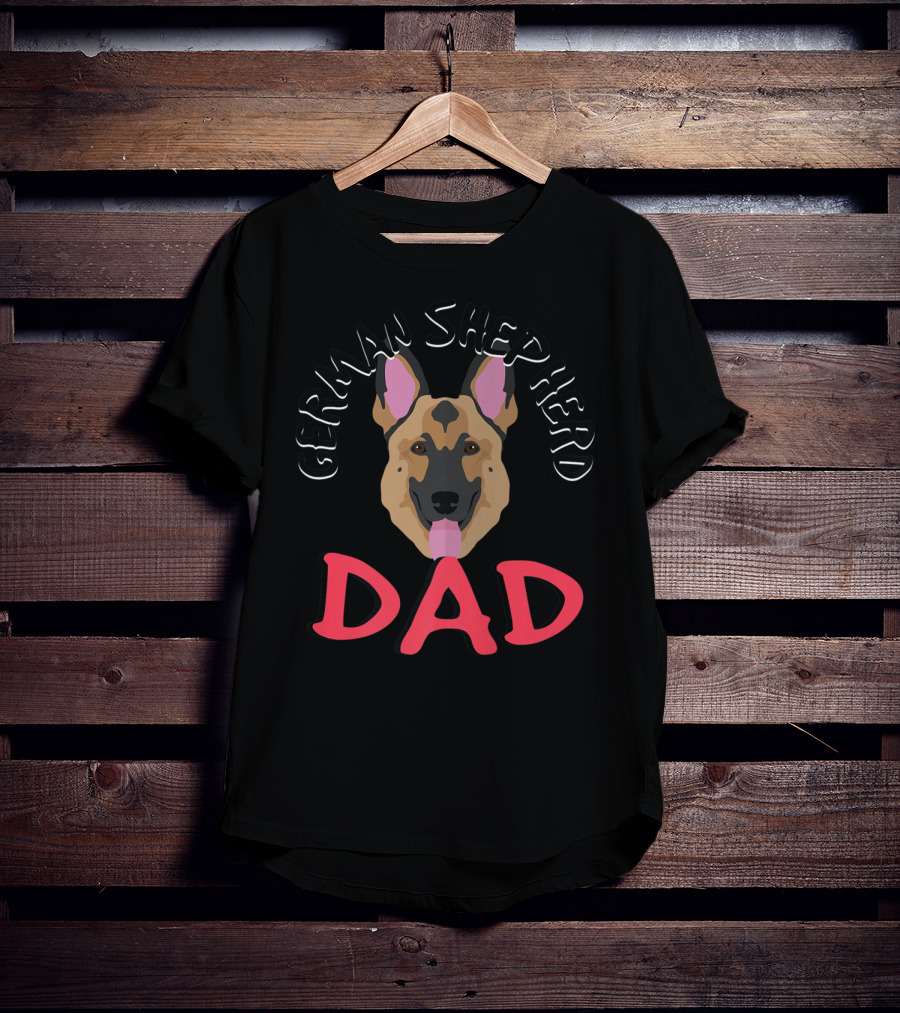 German Shepherd Dad Dog Lover Owner T-Shirt