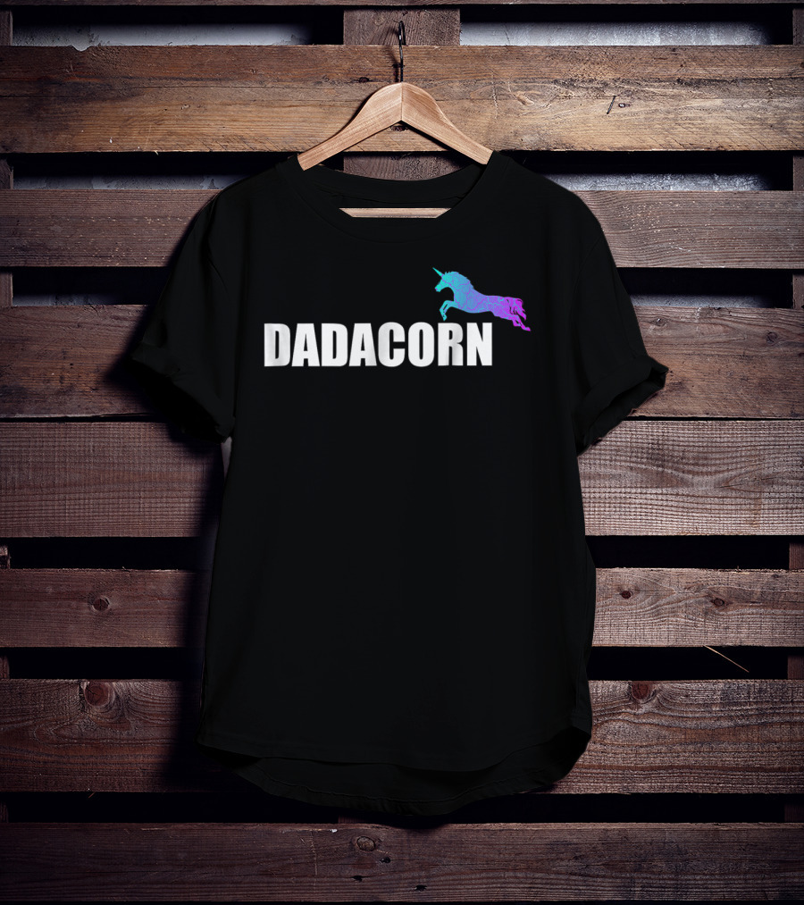 Dadacorn Unicorn Daddy Dad T-Shirt