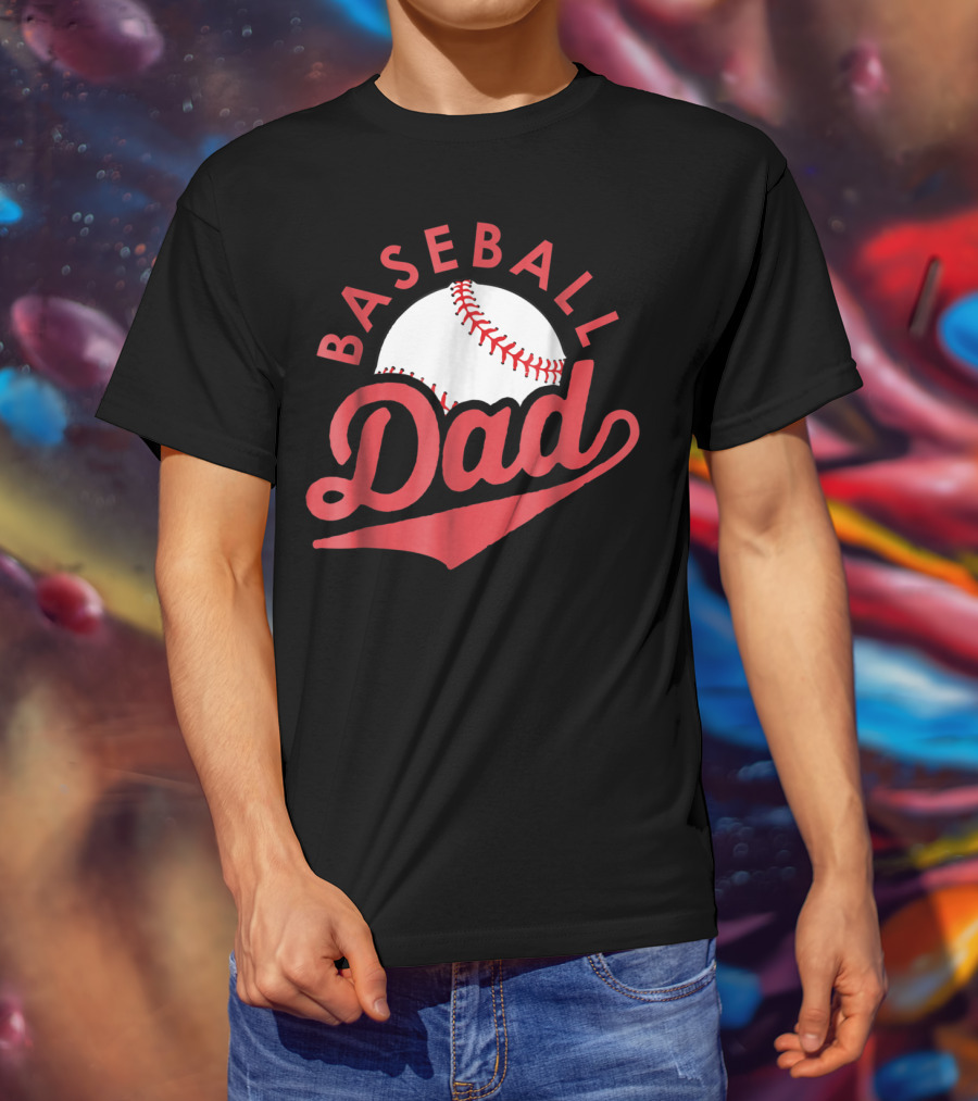 Baseball Dad Funny Softball T-Shirt