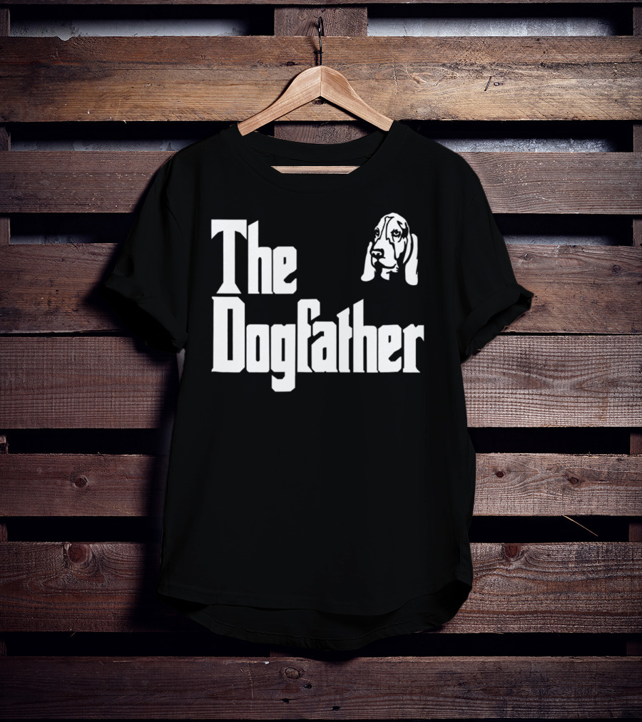 Basset Hound Dad The Dogfather Birthday Gift T-Shirt