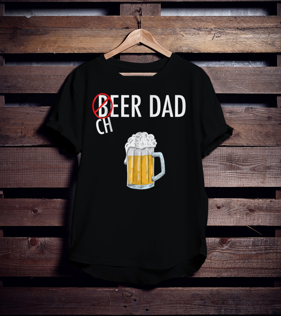 Cheer Dad Beer Cheerleader Father Family Funny T-Shirt