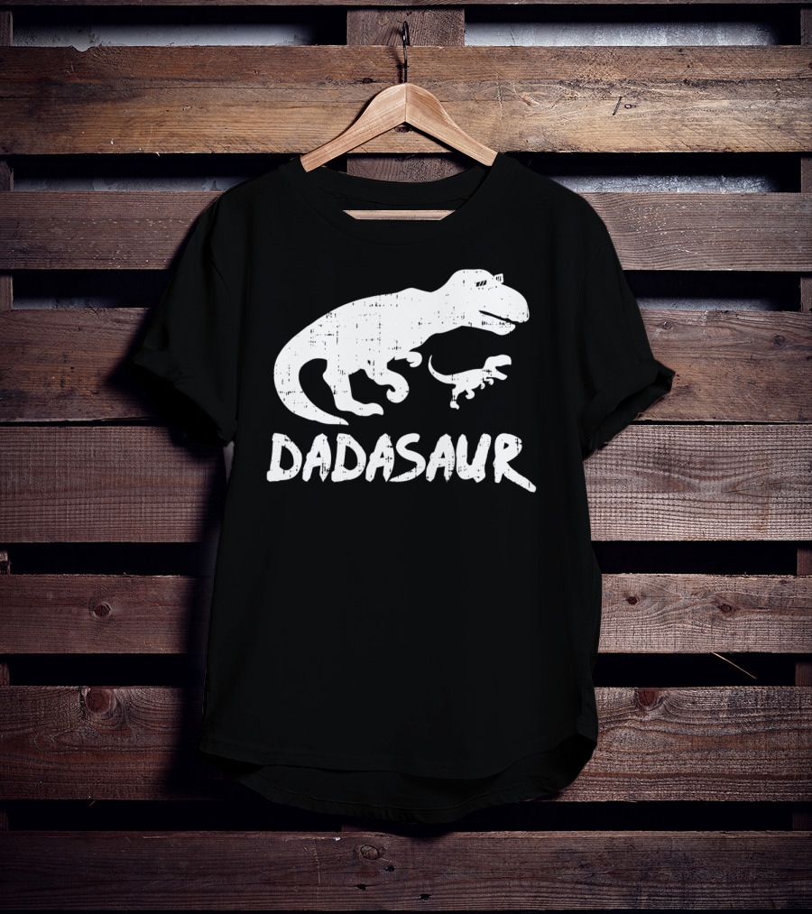 Dadasaur Funny TRex Dinosaur Dad Dadasaurus T-Shirt