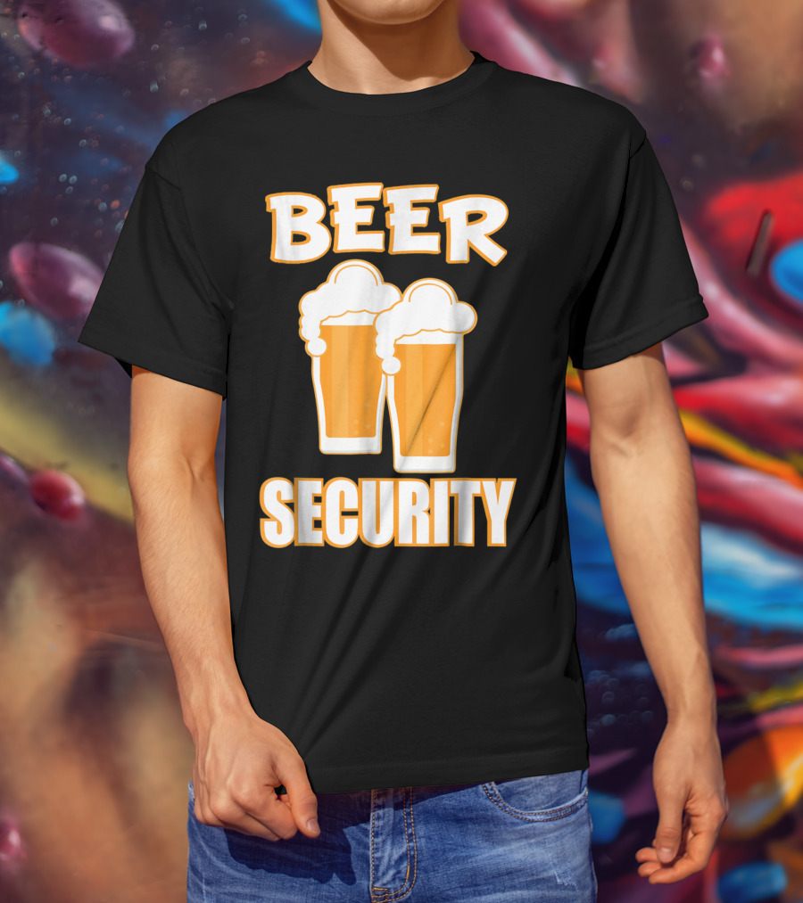Beer Security Cool Dad T-Shirt