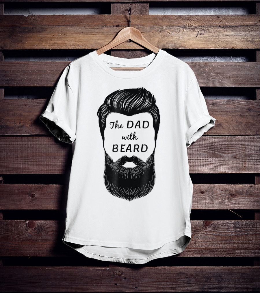The Awesome Dad With Beard T-Shirt