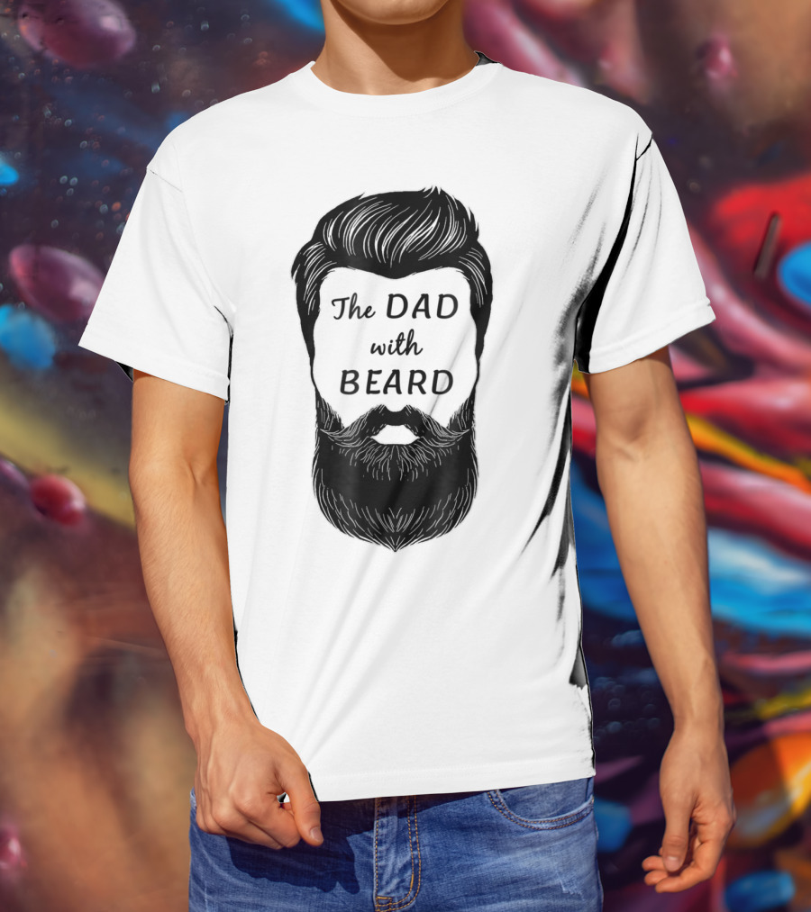 The Awesome Dad With Beard T-Shirt