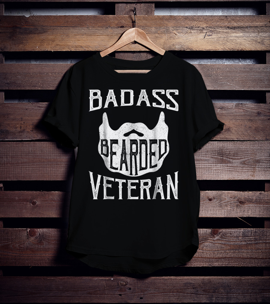 BADASS BEARDED VETERAN T-Shirt