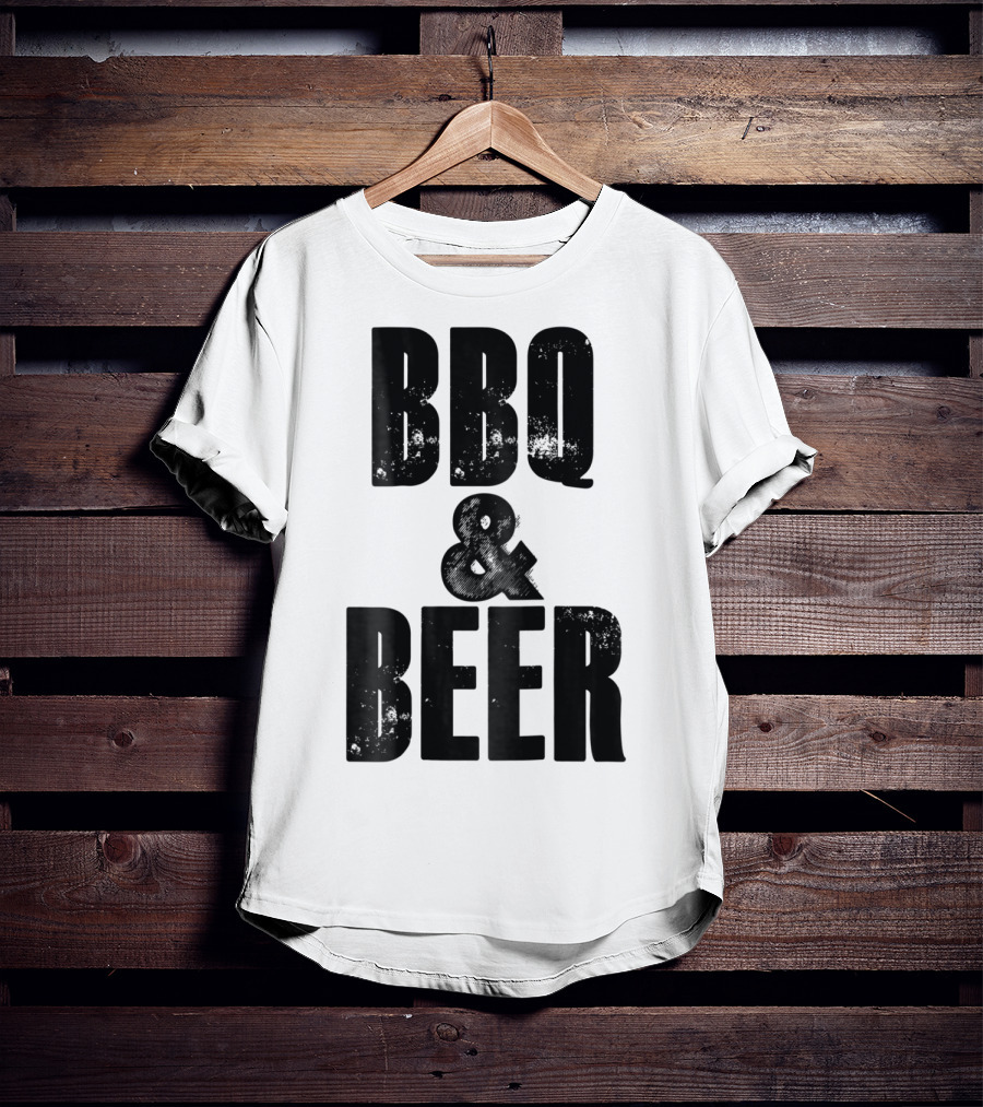 BBQ And Beer Dad Father Papa Husband BBQ And Beer T-Shirt