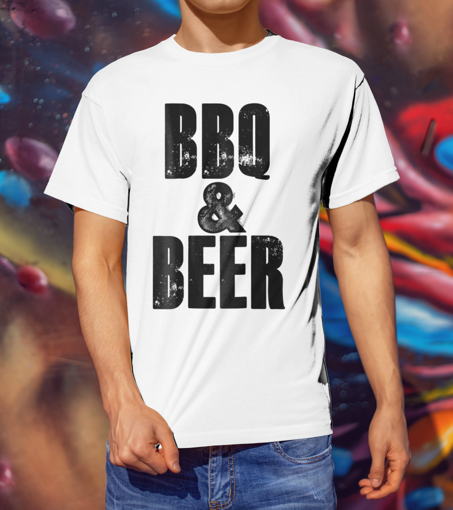 BBQ And Beer Dad Father Papa Husband BBQ And Beer T-Shirt