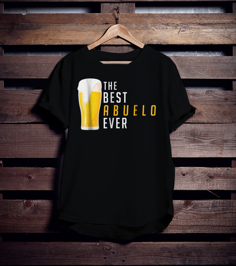 The Best Abuelo Ever Beer Glass T-Shirt
