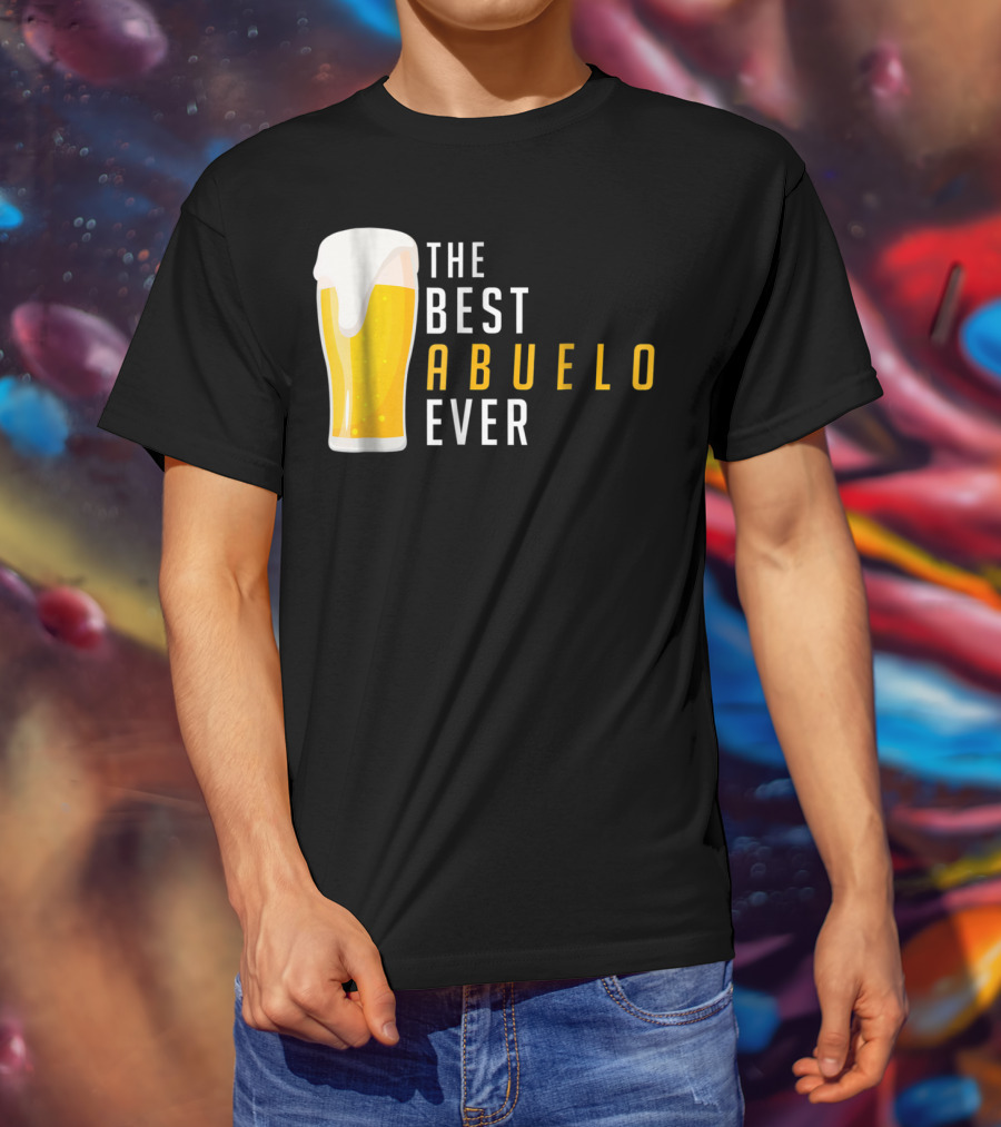 The Best Abuelo Ever Beer Glass T-Shirt
