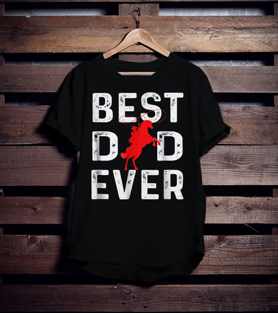 Best Dad Ever Cowboy Rider Iconic T-Shirt