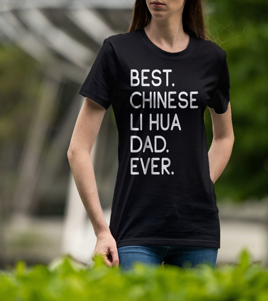 Best Chinese Li Hua Dad Ever Kitten Lovers Owner T-Shirt